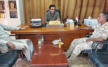 اجتماع اللجنة الأمنية بمديرية القطن برئاسة المدير العام للمديرية