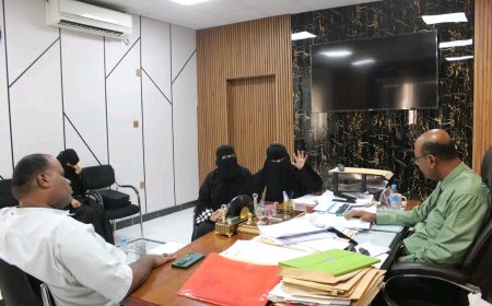 مدير عام مديرية مدينة المكلا يبحث سبل التعاون مع إدارة مشروع "تعزيز الوصول إلى العدالة"