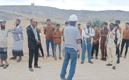 ثانوية الفقيد بالليل شيخ الرهوي تنفذ لطلابها المتفوقين رحلة تعليمية ترفيهية لمصنع اسمنت باتيس