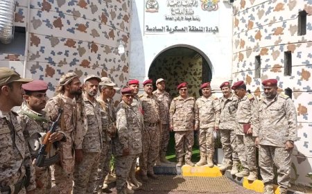 المفتش العام بوزارة الدفاع يتفقد المنطقة العسكرية السادسة ويدشن منشآت عسكرية جديدة