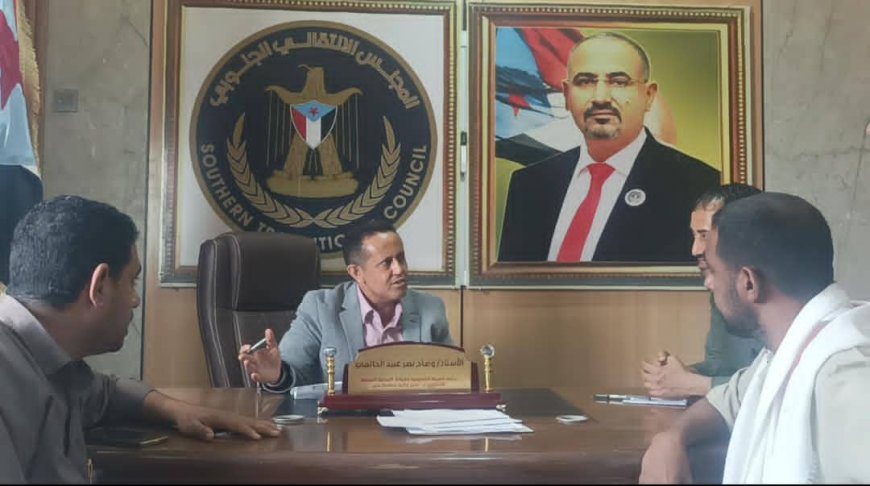 رئيس تنفيذية انتقالي لحج يبحث مع وكيل المحافظة لشؤون الأمن والدفاع تأمين المليونية