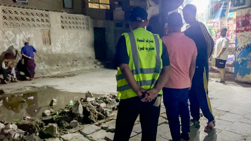 بن جرادي يطّلع على سير أعمال تأهيل شبكة المياه في مديرية صيرة  بعدن