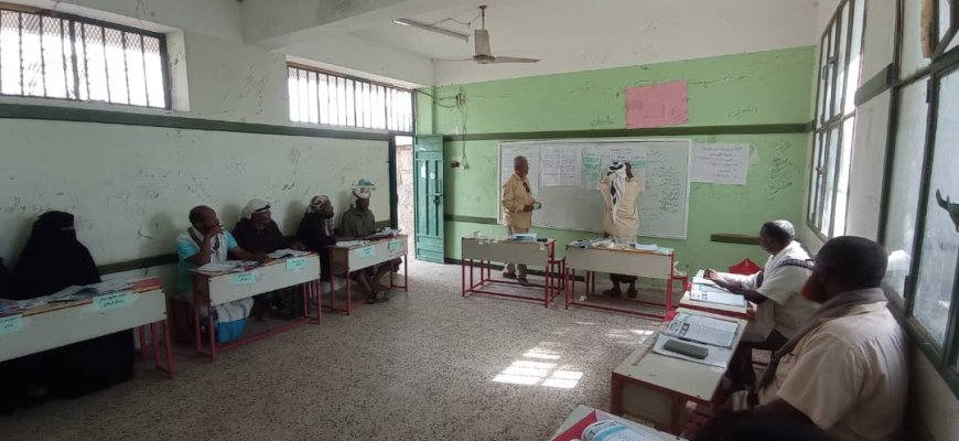 افتتاح الدورة التدريبية بمدرسة إبراهيم حبيش في منطقة زائدة بلحج