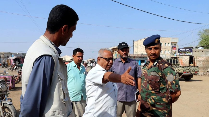 قائد قوات الأمن الخاصة، العميد عطية، وبورجي والقاضي يتفقدون سير العمل في مشاريع التأهيل والنظافة بحيس