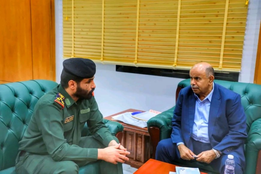 محافظ حضرموت يبحث جهود تعزيز الأمن بوادي وصحراء حضرموت