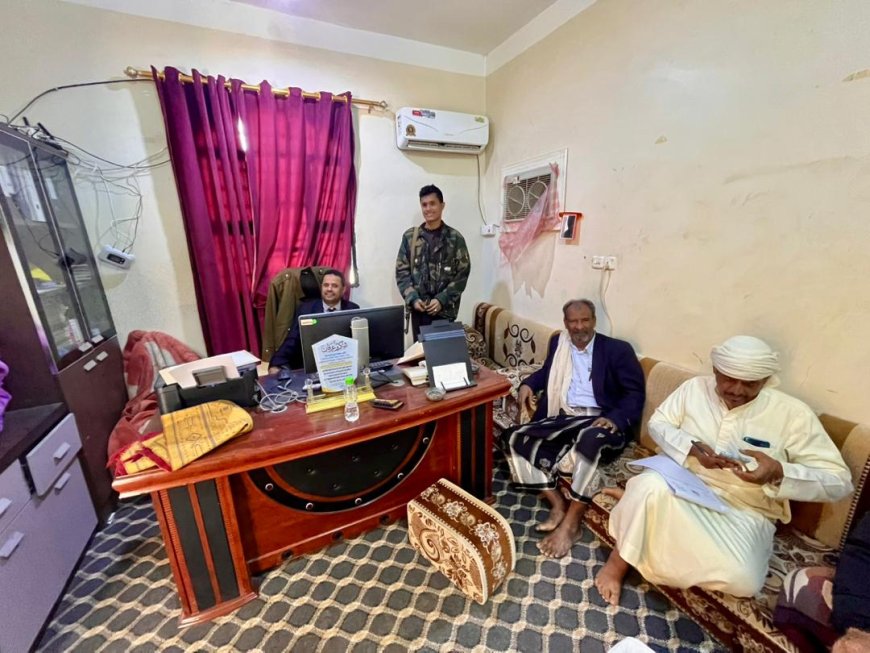 القاضي لرضي يتفقد اوضاع السجن و السجناء  في سيئون