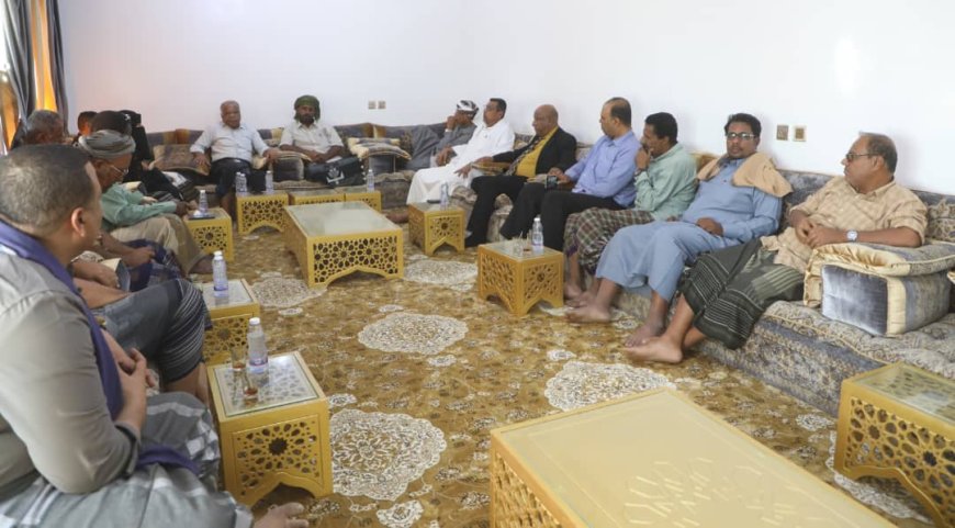 بن حبريش يؤكد على توحيد الجهود والعمل بروح الفريق الواحد لخدمة حضرموت
