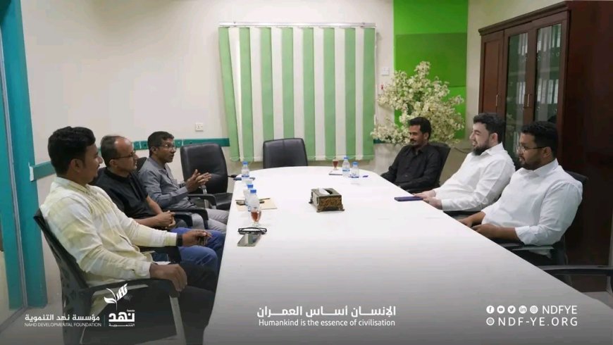 إدارة المستشفى الجامعي في زيارة لمؤسسة نهد التنموية لبحث التعاون الصحي