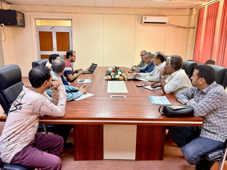 قيادات وزارة الزراعة والري والثروة السمكية تناقش مع مؤسسة بناء للتنمية برنامج تعزيز الصمود المائي وسبل العيش