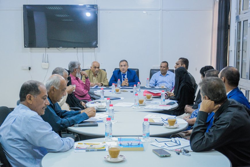 قيادة جامعة عدن تناقش خطة النهوض بالمجلات العلمية