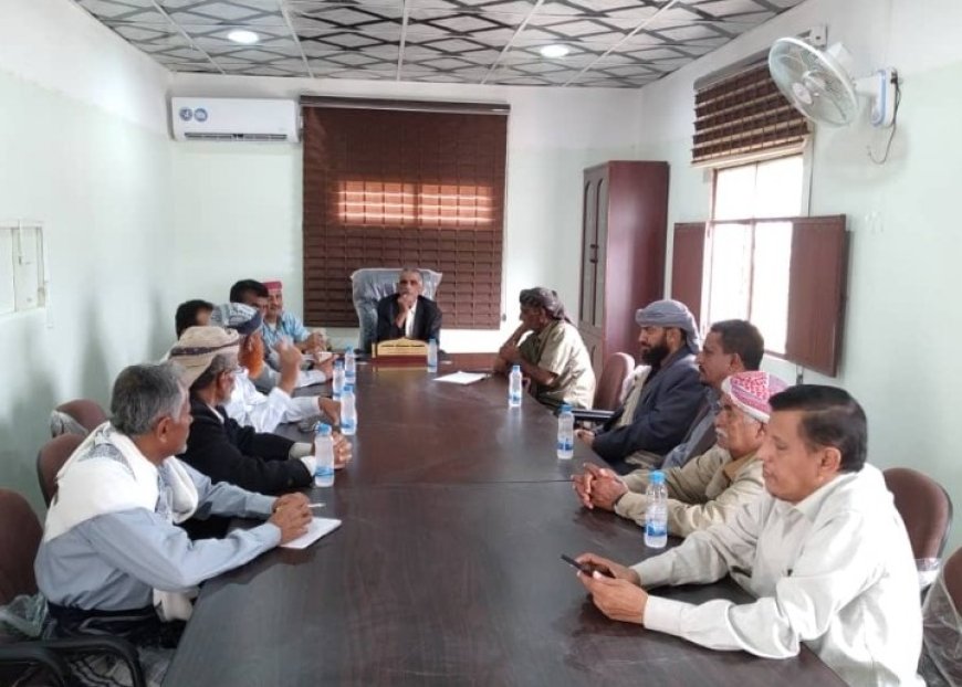 المكتب التنفيذي مديرية حبان يعقد اجتماعة الدوري الأول  لشهر يناير 2026 