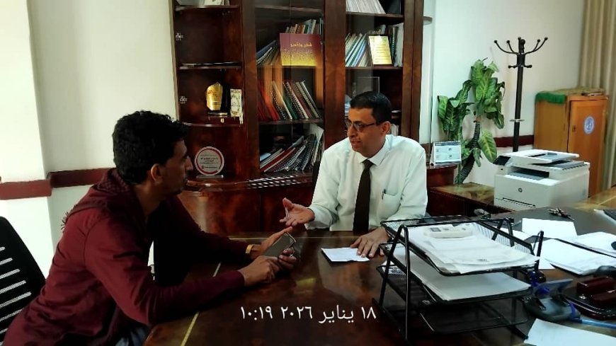 لقاء ودي يجمع مدير عام مكتب الصحة بلحج مع مدير عام الحوطة لمناقشة الأوضاع الصحية بالمديرية