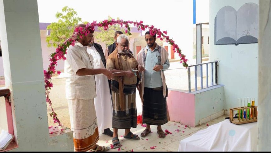 مدير عام مديرية ميفعة يفتتح المعرض العلمي بمدرسة جول الريدة بنات