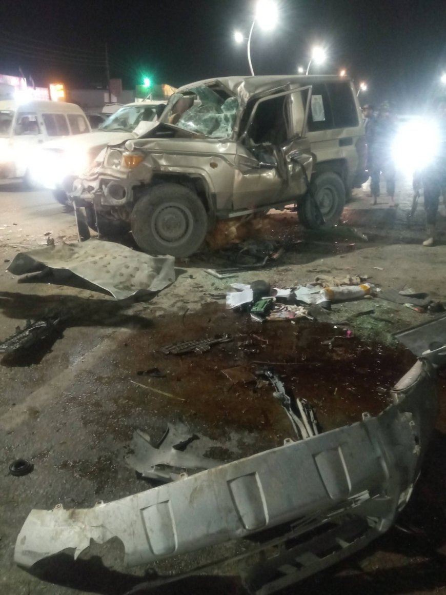 حادث مروري مروع أمام مقر الشرطة العسكرية في مأرب يخلف ضحايا وجرحى