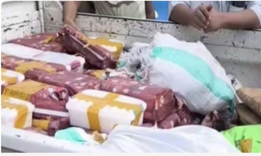 القوات البحرية تحبط تهريب مخدرات بينها "الشبو " قرب باب المندب وضبط 204 كغ.....