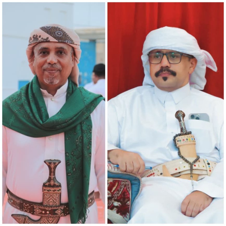 شيخ قبيلة آل بن عباد الكندي يهنئ الشيخ سلطان بن زايد التميمي بتعيينه مديرًا عامًا لفرع مصلحة شؤون القبائل بوادي وصحراء حضرموت