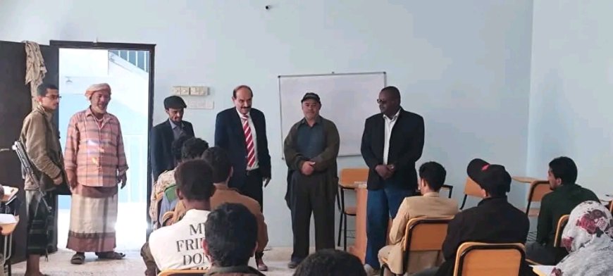 شبوة.. الوكيل الدغاري يدشن امتحانات المعهد التقني الصناعي