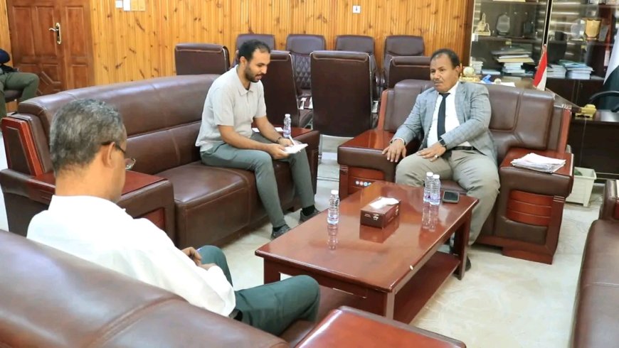 الوكيل العامري يطلع على الإجراءات المتخذة لدراسة الإدارة المتكاملة للموارد المائية في وادي حضرموت