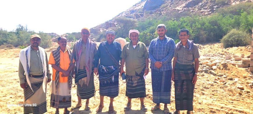 تسليم موقع حماية الأراضي الزراعية في دثينة ووادي مليحة بلودر