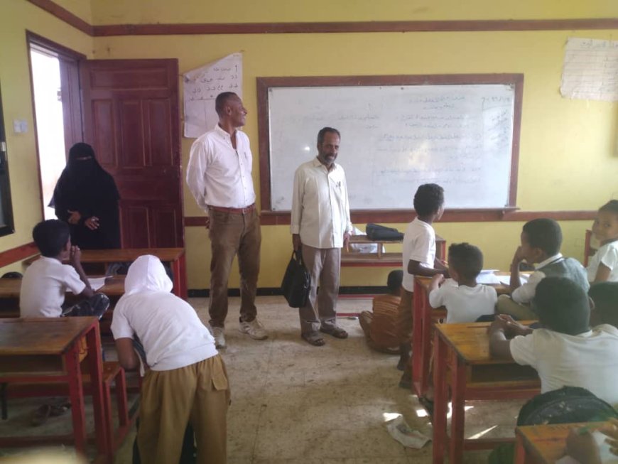 القائم بأعمال مدير تربية خنفر يتفقد سير العملية التعليمية بعدد من مدارس جعار