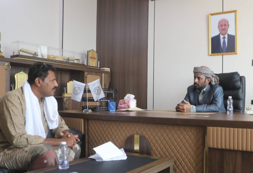 وكيل أول حضرموت يطّلع على الاحتياجات الأساسية لمديرية غيل بن يمين