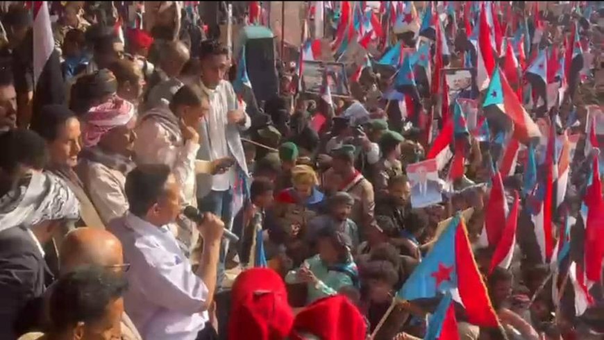 الحالمي في مليونية الثبات والتصعيد: نعلن رفضنا لتواجد أي قيادة شمالية على أرض الجنوب