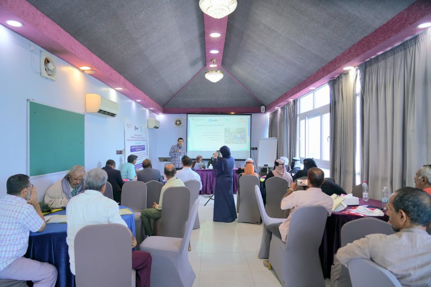 تنفيذ ورشة تعريفية لتعزيز الأمن الغذائي والزراعة المستدامة لمزارعي مديرية لبعوس في محافظة لحج