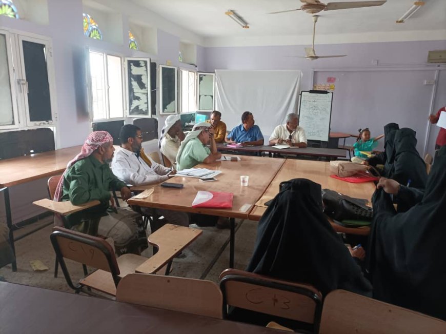 ​مدير توجيه تربية لحج يترأس الاجتماع الدوري لتوجيه تبن لمناقشة خطة الفصل الدراسي الثاني