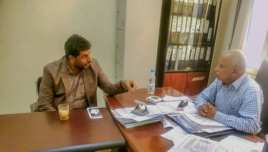 مدير وقاية النبات بوزارة الزراعة يلتقي مدير مكتب الزراعة بالمهرة لبحث نشاط المنافذ والمحاجر بالمحافظة