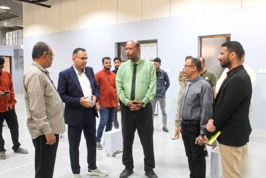 باجابر يطلع على التجهيزات النهائية لاختتام مشروع تطوير قسم التبريد والتكييف وتدشين الطاقة المتجددة