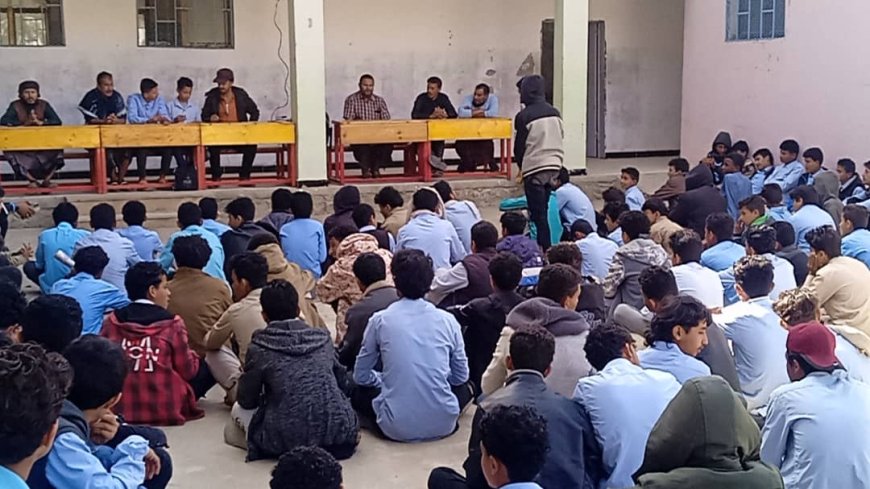 ثانوية يسلم السُنيدي بسرار يافع تنُظم ندوة أدبية وثقافية لطلابها