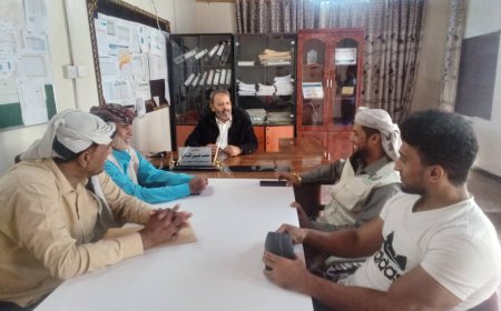 مدير عام صحة أبين يلتقي وفد جمعية الحكمة الكويتية لبحث إقامة مخيم طبي ودعم مستشفى الوضيع