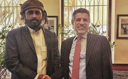 الشيخ عمرو بن حبريش يلتقي السفير الأمريكي لدى بلادنا