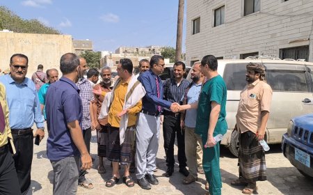 زيارة صحية رفيعة ترسم ملامح مرحلة جديدة لمستشفى ردفان العام