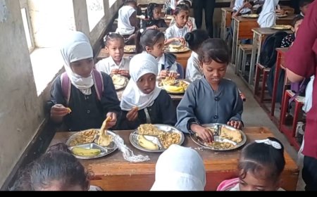 ​تدشين مشروع الوجبات المدرسية المطهية في مدرستي القمندان بلحج