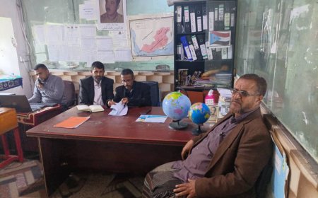 التوجيه التربوي المركزي لحج يزور مدرسه الشهيد عبدالقوى بالمفلحي