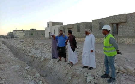 مدير عام شحن يتفقد سير العمل في مشروع مياه شحن – المرحلة الأولى