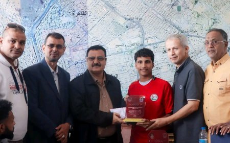 إدارة نادي أهلي عدن تلتقي الفريق الكروي الأول