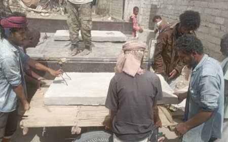 انطلاق المرحلة الخامسة من مشروع أغطية مناهل الصرف الصحي في مديرية خنفر