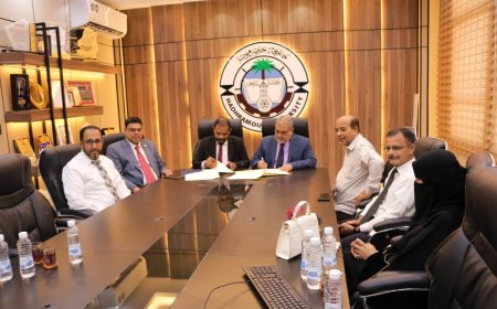 جامعة حضرموت توقع مذكرة تفاهم وتعاون مشترك مع منظمة حضرموت الصحية بالمكلا