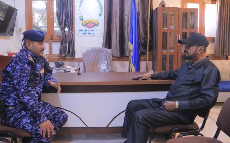 مدير عام شبام يبحث مع مدير أمن وشرطة شبام جهود تعزيز الأمن والإستقرار بالمديرية