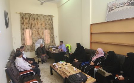 رئيس جامعة لحج يلتقي بوفد كلية الزراعة المشارك  في الدورة التدريبية  بالاردن  