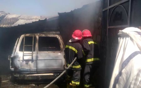 الدفاع المدني بشبوة ينجح في إخماد حريق بمنزل سكني شرقي مدينة عتق