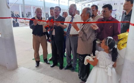 مدير عام تريم يشهد حفل افتتاح ذكرى تأسيس مدرسة بلقيس للبنات بدمّون والمعرض العلمي والتراثي