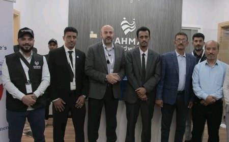 الوكيل الجيلاني يفتتح المكتب الرئيسي لمنظمة رحمة حول العالم للإغاثة والتنمية بالمكلا