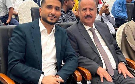 ناصر الحميقاني يهنئ الأستاذ محسن علي حيدرة بمناسبة تعيينه وزيراً للنقل