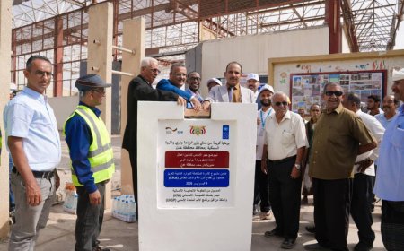 برعاية الوزير السقطري.. وزارة الزراعة تضع حجر الأساس لإعادة تأهيل وصيانة الورشة المركزية لتصنيع بوابات الري بالمجمع الزراعي بعدن