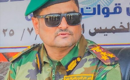 مدير عام أمن أبين يعزي النقيب "جهاد العوذلي" في وفاة ابن أخيه