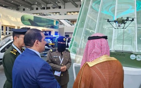 وزير الداخلية يطّلع على جناح وزارة الداخلية السعودية في معرض الدفاع العالمي