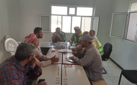 بيئة أبين في لقاء رسمي لمناقشة تحديات واقع مديرية لودر